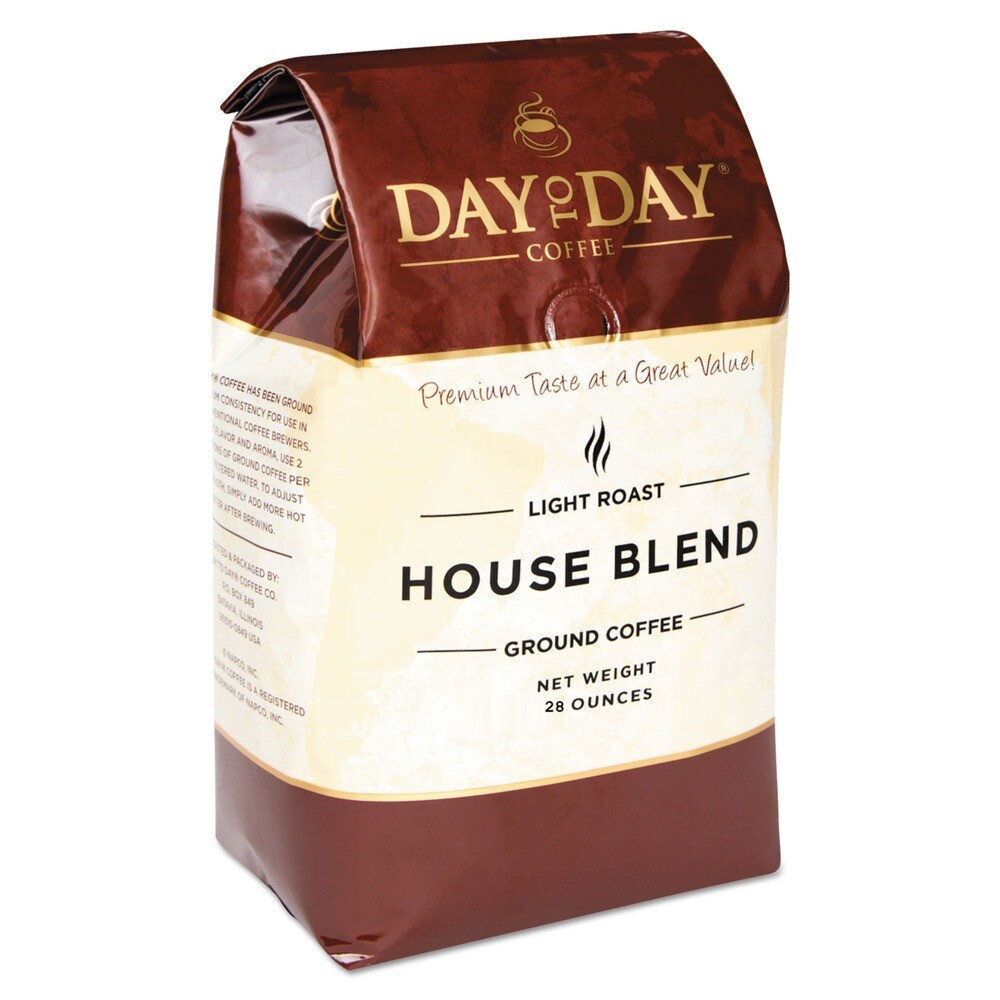 Day to Day Coffee 33700 28 oz. Bag 100% Pure Ground Coffee – House Blend New