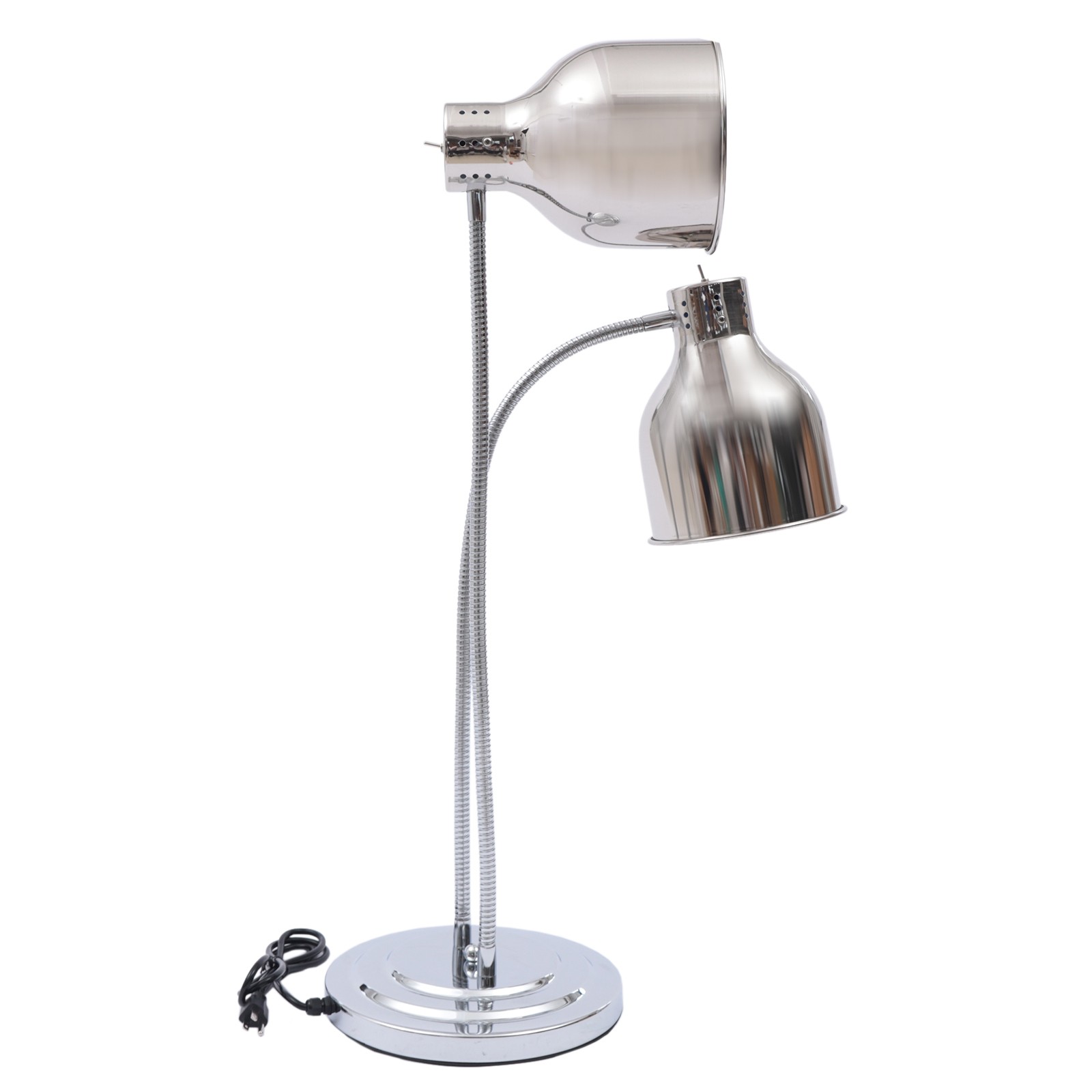 2 Heads Infrared Light Food Warmer Buffet Food Warmer Heating Lamp Heater 250W*2