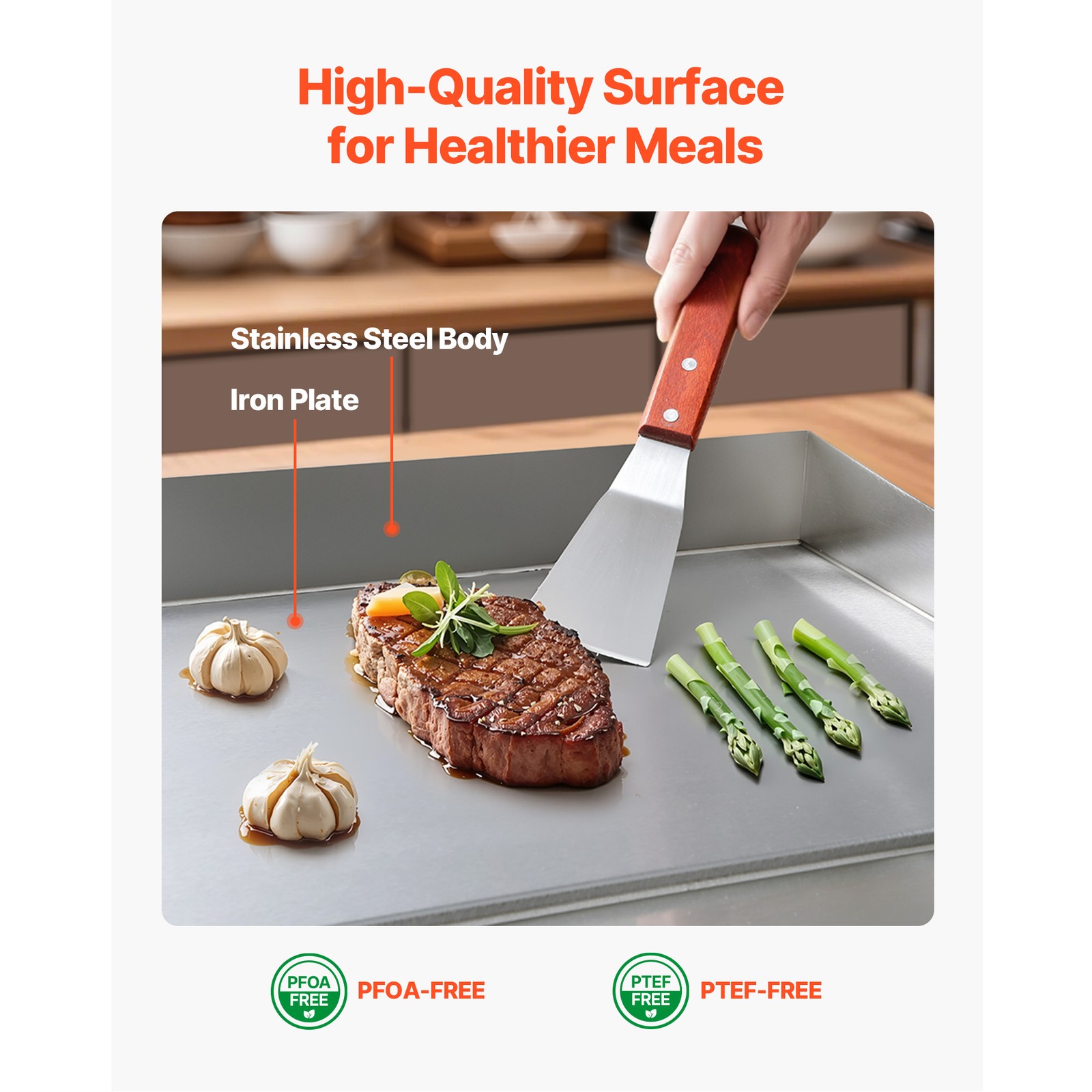 30″ Commercial Electric Griddle Countertop Flat Top Grill 4400W