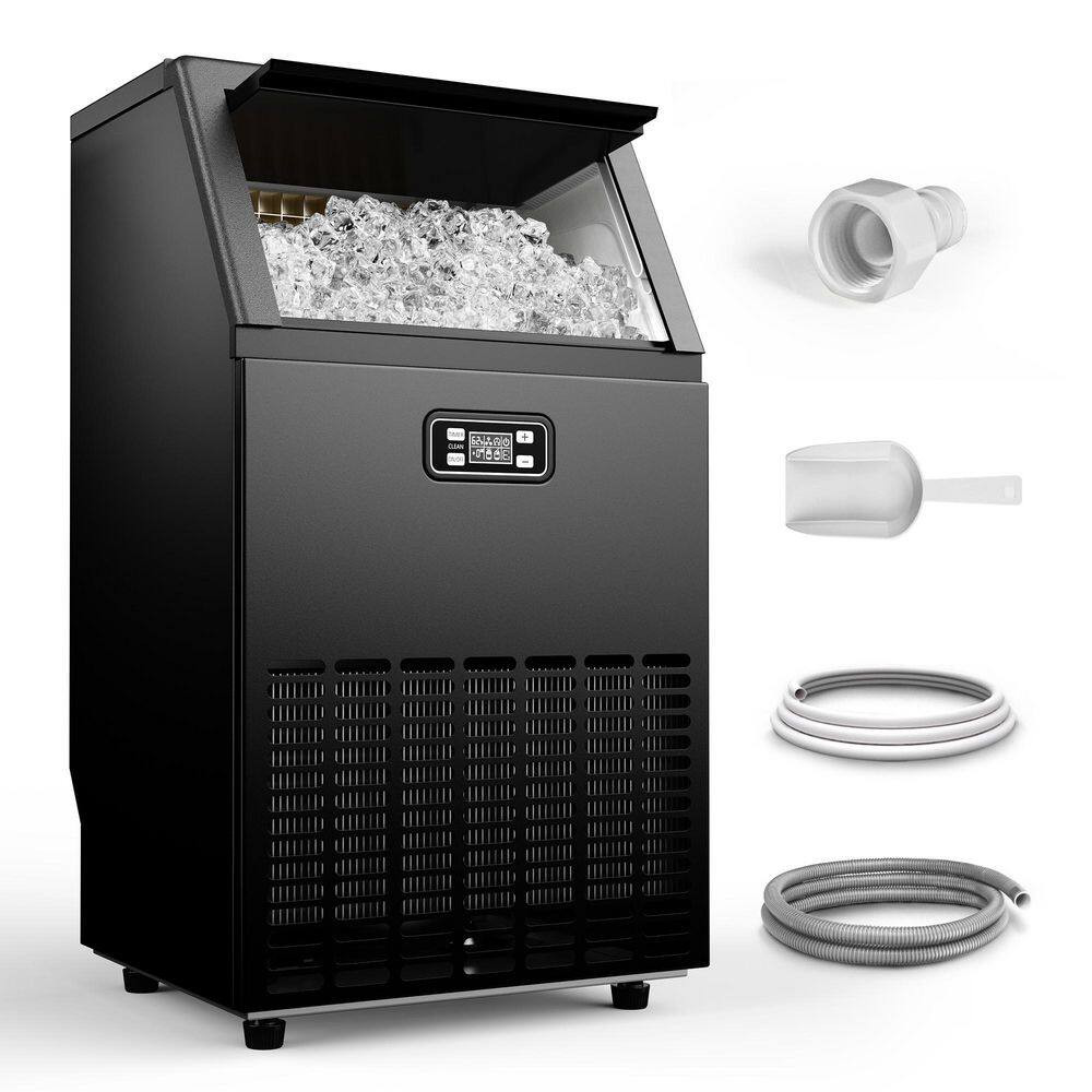 18 In. 150 Lbs. /24H Full Size Cubes Undercounter Commercial Freestanding Ice Ma