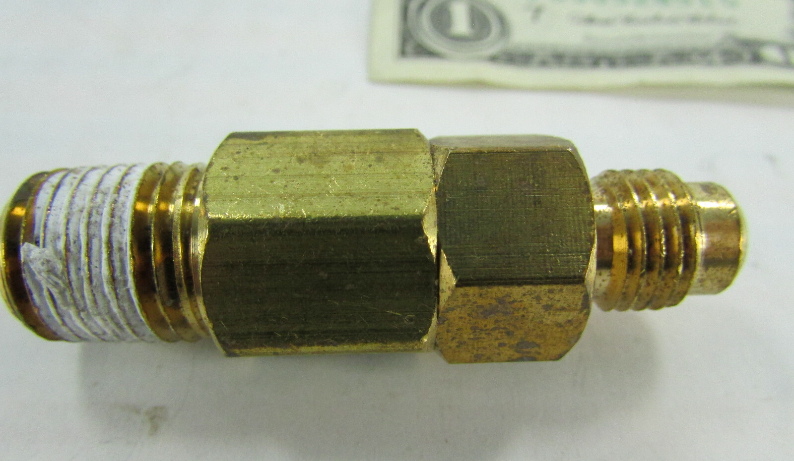 NOS Taprite Check Valve Regulator Outlet Fittings, 1/4″ Flare x 1/4″ NPT 5436A