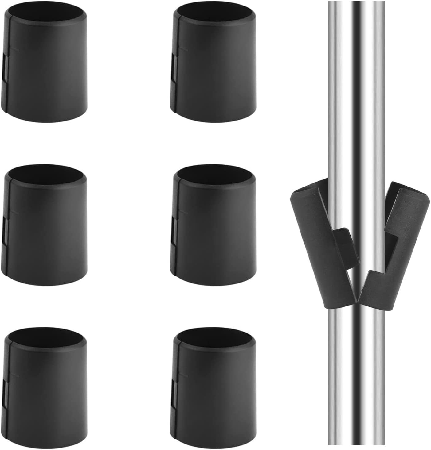 Wire Shelf Lock Clips 12 Pack for 1-1/2″ Post Shelving Replacement Sleeves