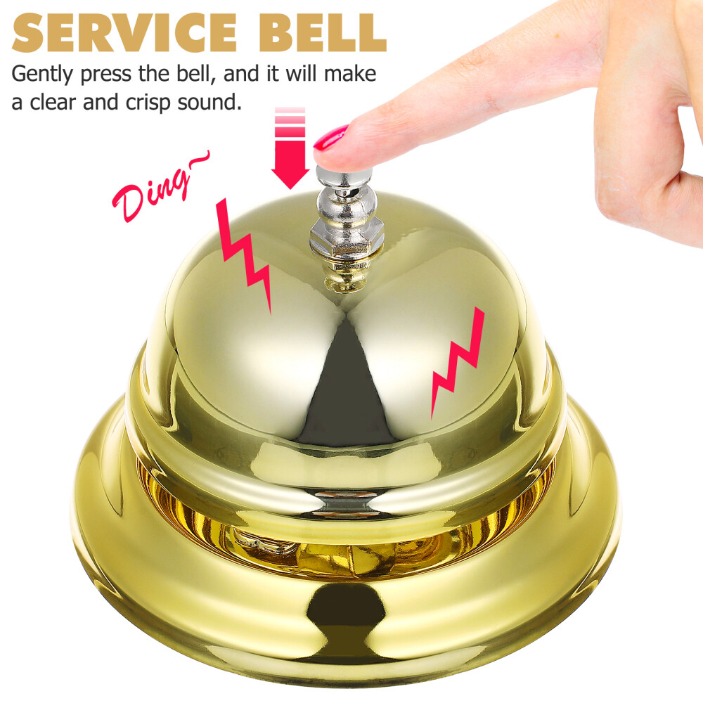 Call Bell Small Counter Bell Ring Service Bell Dinner Game Prop Bell US