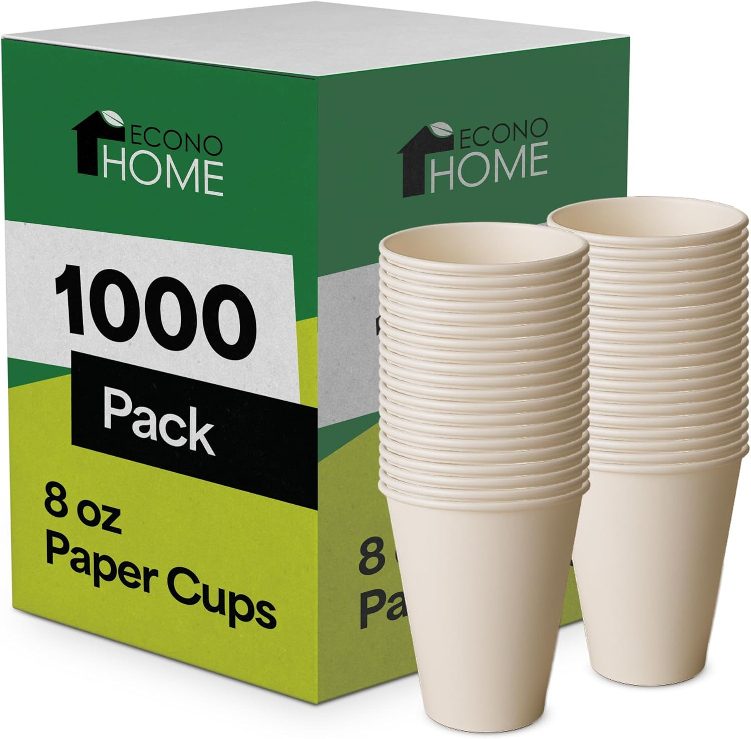 12 Oz 1000 Pack Disposable Coffee Paper Cups – Paper Cups for Hot and Cold Drink