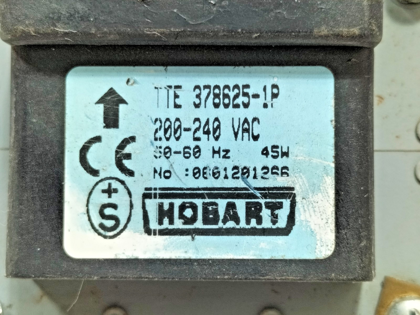 Hobart 00-378625-00001 Pump Assembly 200-240 Volt 50/60HZ 45 Watt