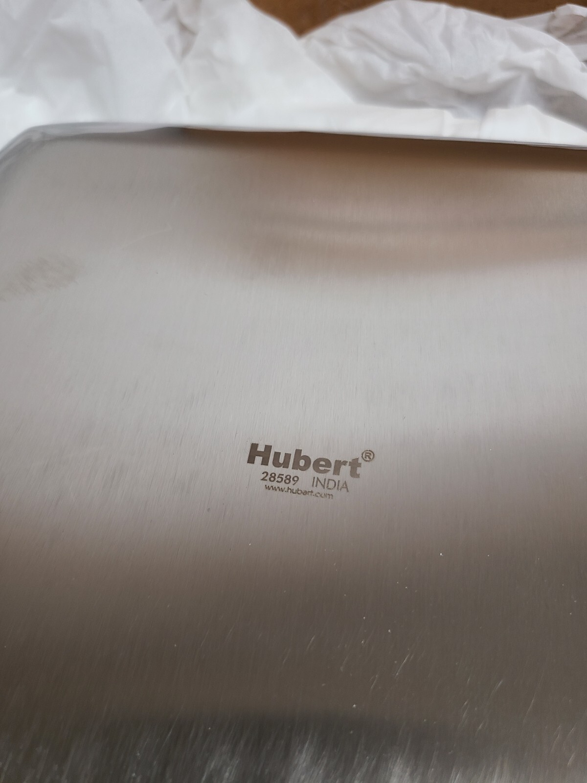 Expressly Hubert Square Stainless Steel Balti Pan – 10″L x 10″W x 2 1/2″H 28589