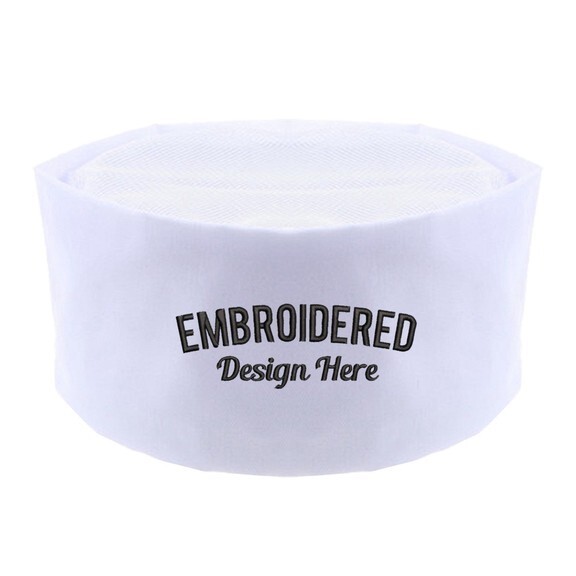 Custom Chef Hat EMBROIDERY Personalized Mesh Top Restaurant Kitchen Work Cap