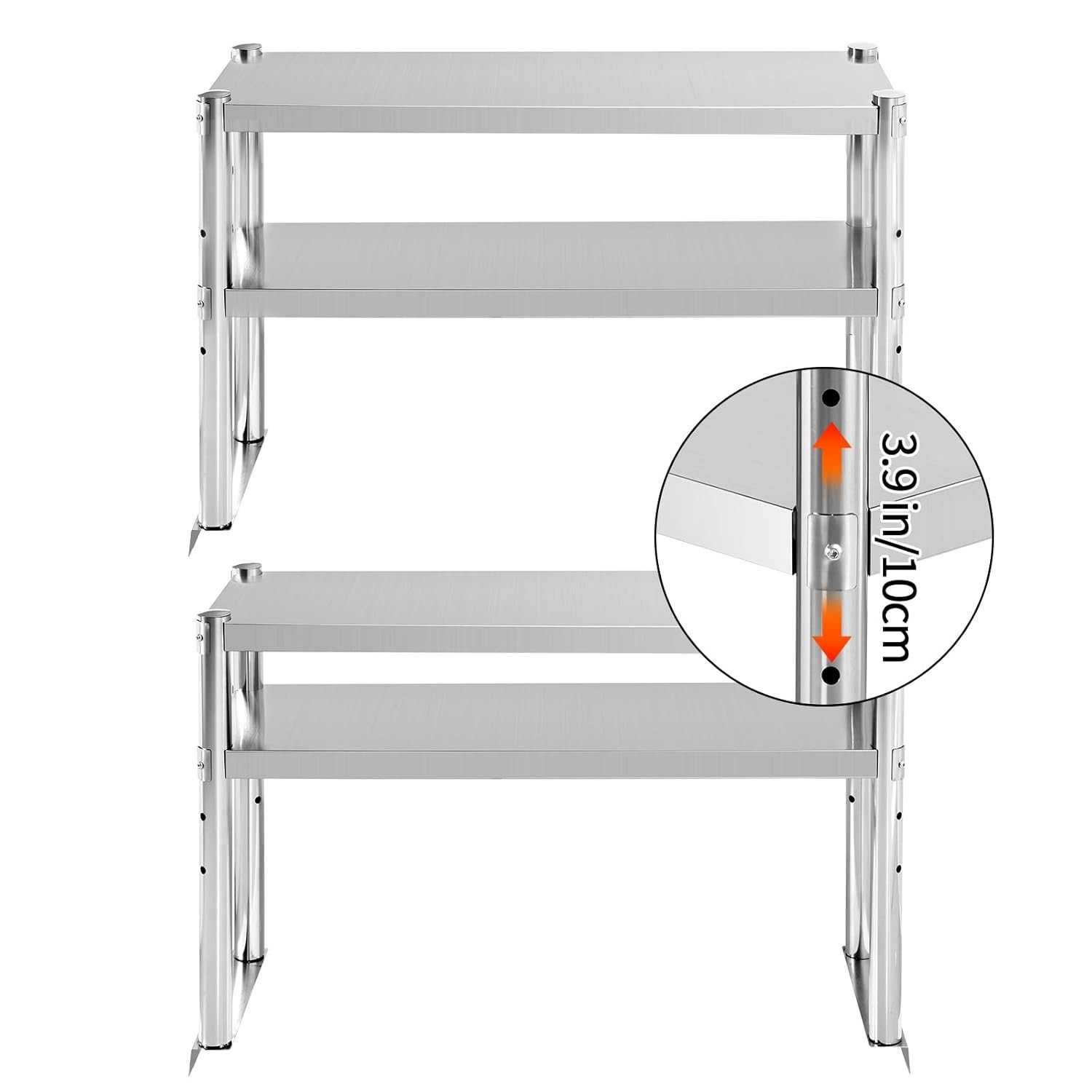 NEW Stainless Steel Double Overshelf 36»L x 12»W Commercial 2 Tier Overshelf