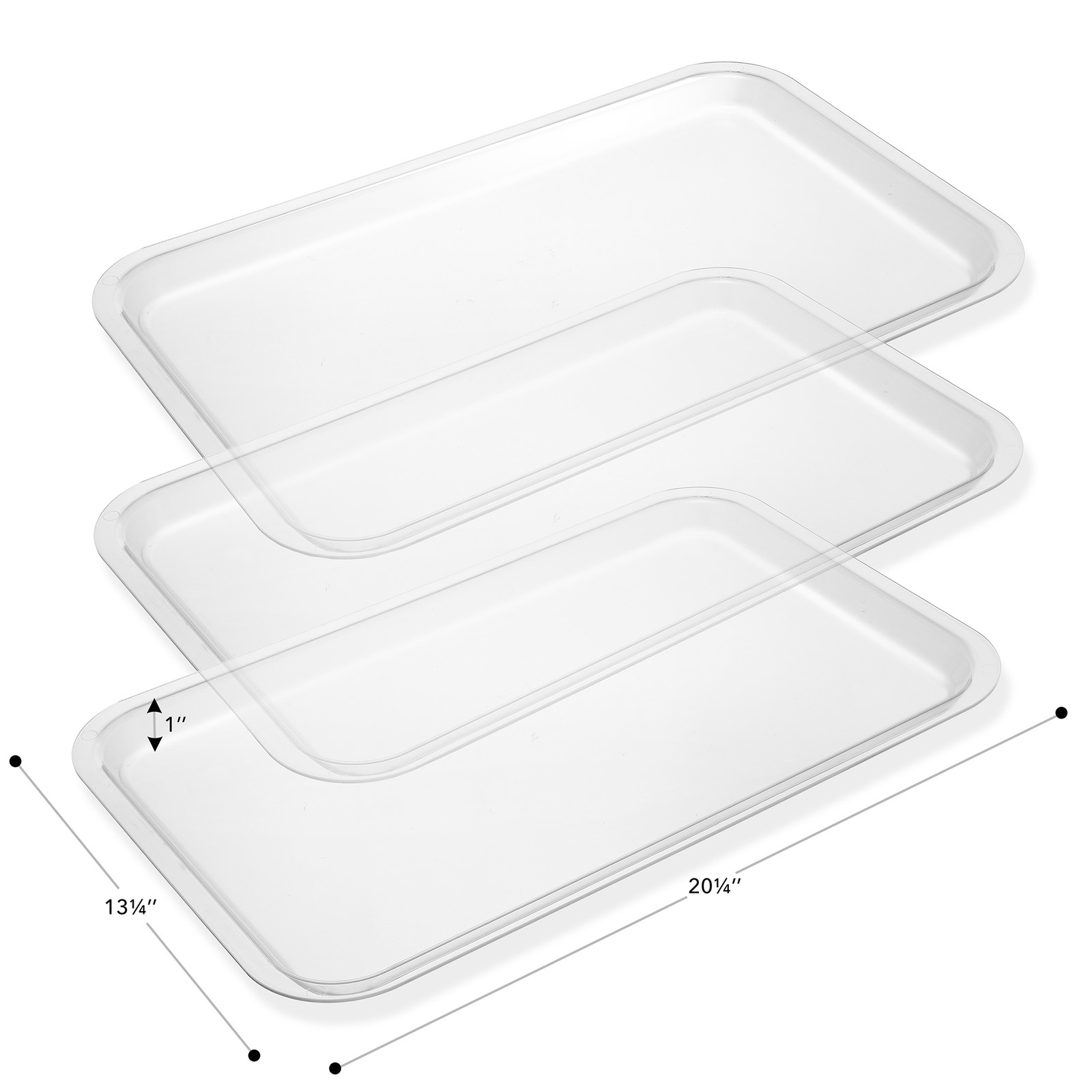 3-Tier Commercial Acrylic Bakery Pastry Display Case with Trays for Desserts
