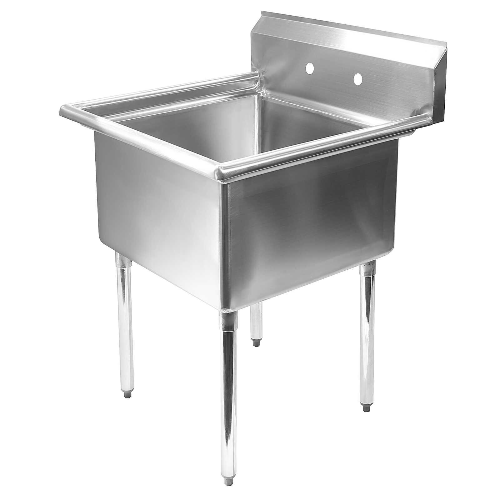 Stainless Steel Commercial Kitchen Utility Sink – 30″ wide