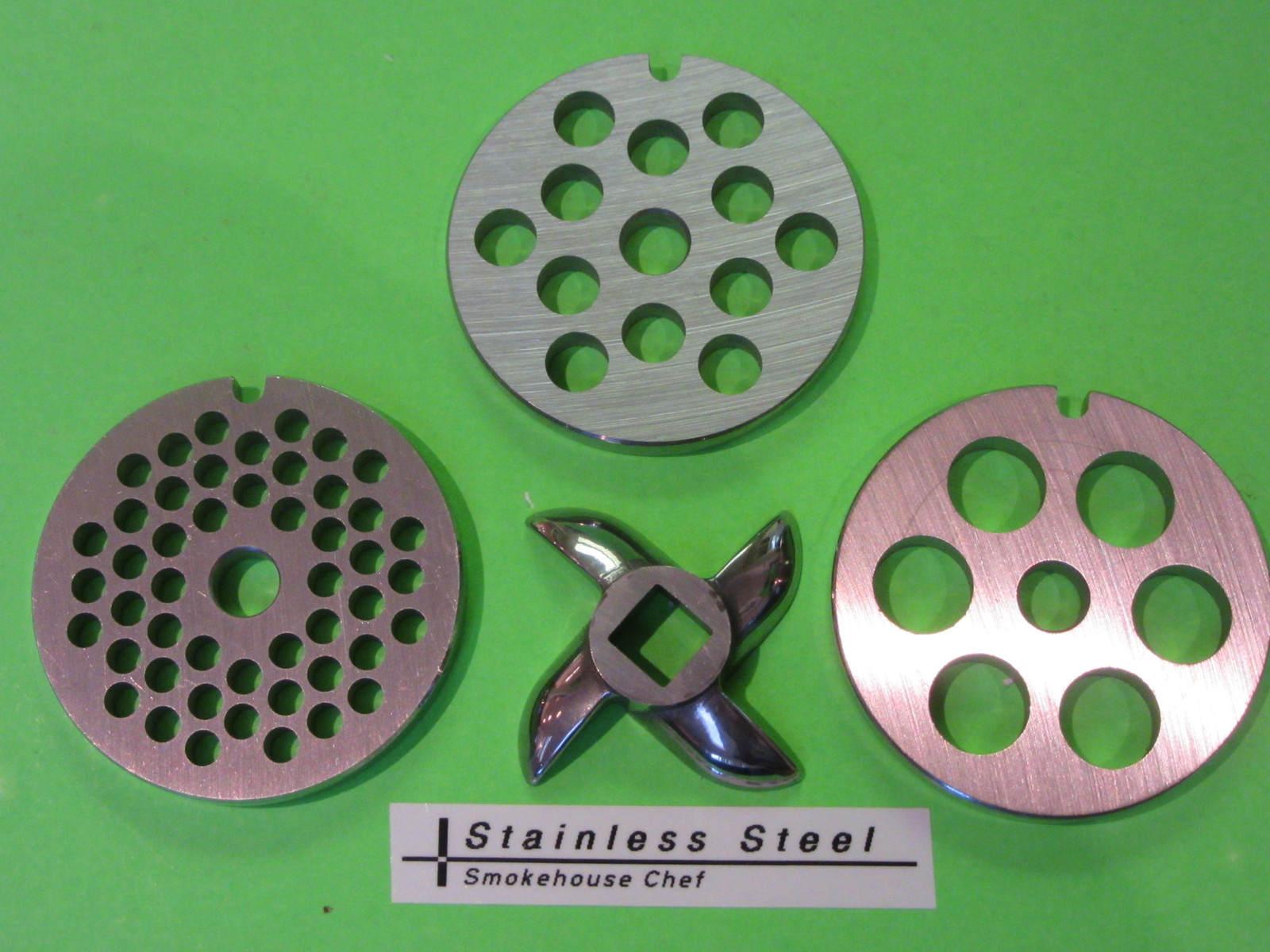 Original STAINLESS STEEL Meat Grinder for Kitchenaid by Smokehouse Chef®
