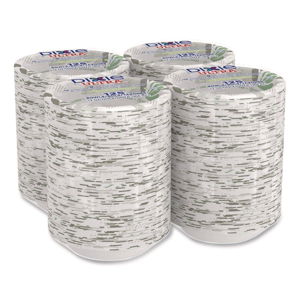 Dixie SXB12WSPK Pathways Heavyweight WiseSize 12 oz. Paper Bowls (125/PK) New