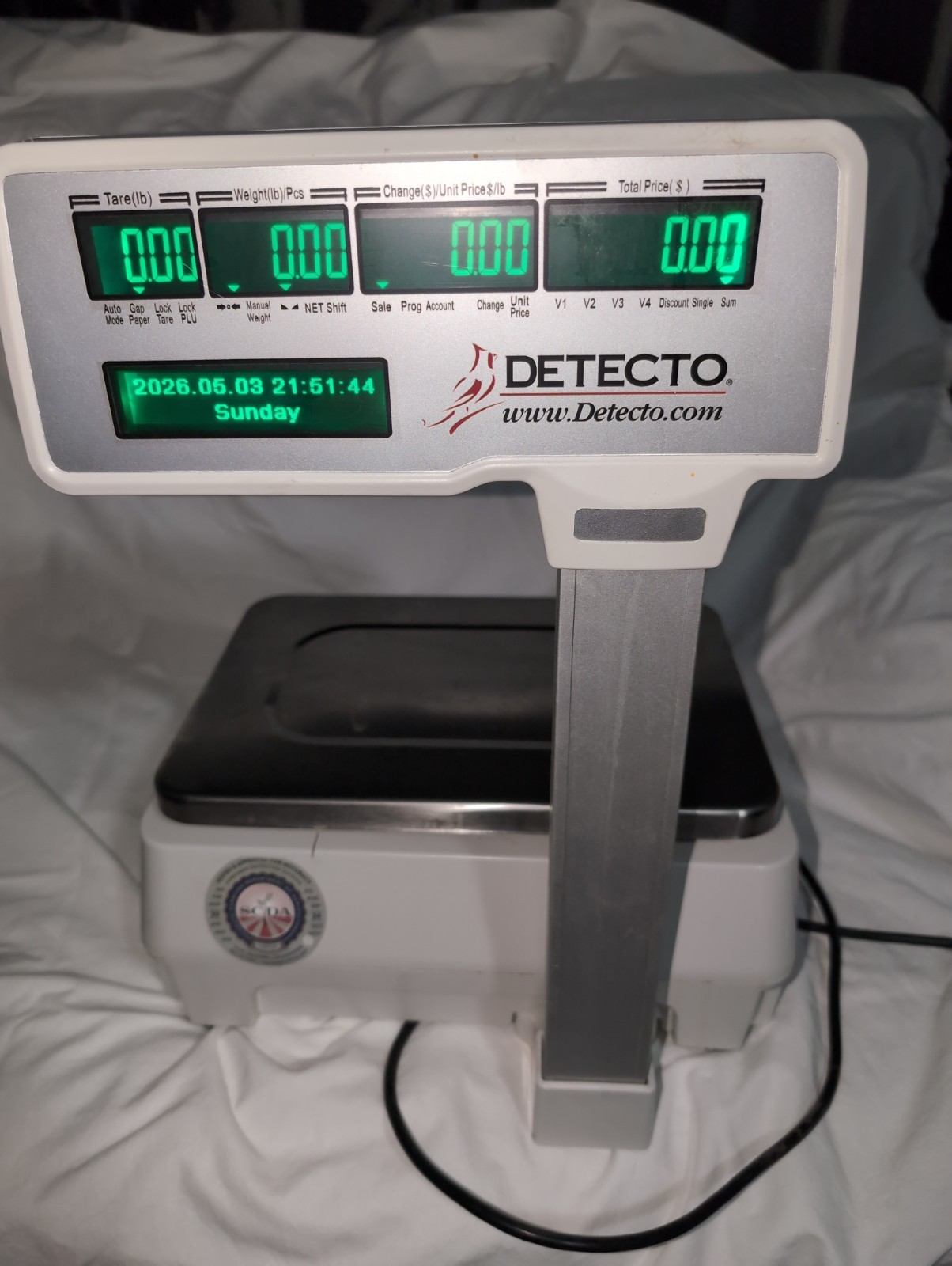 Cardinal Detecto DL1030P 30 lb. Digital Price Computing Scale