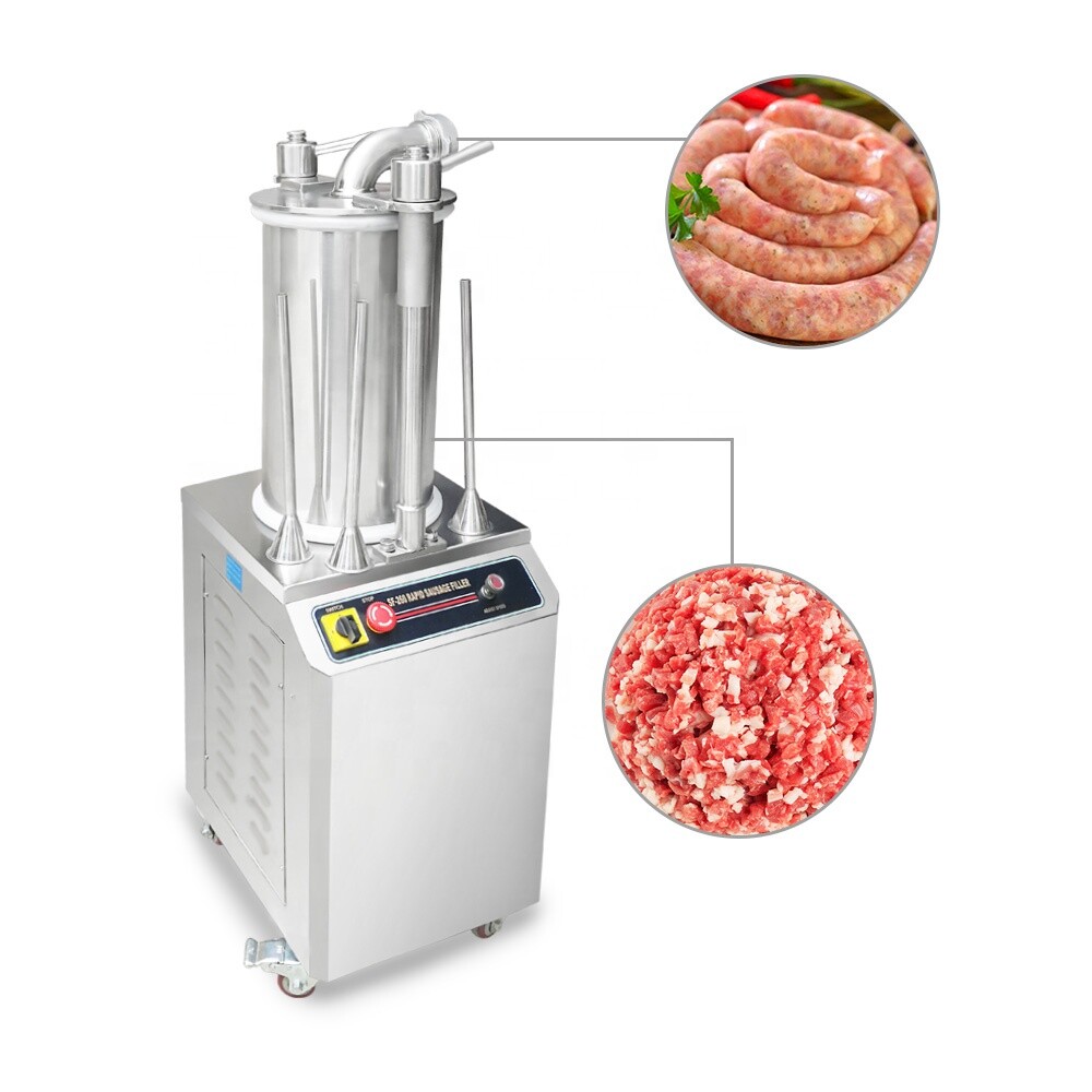 110V 26L Hydraulic Sausage Filler Stuffer Sausage Maker Meat Filling Machine