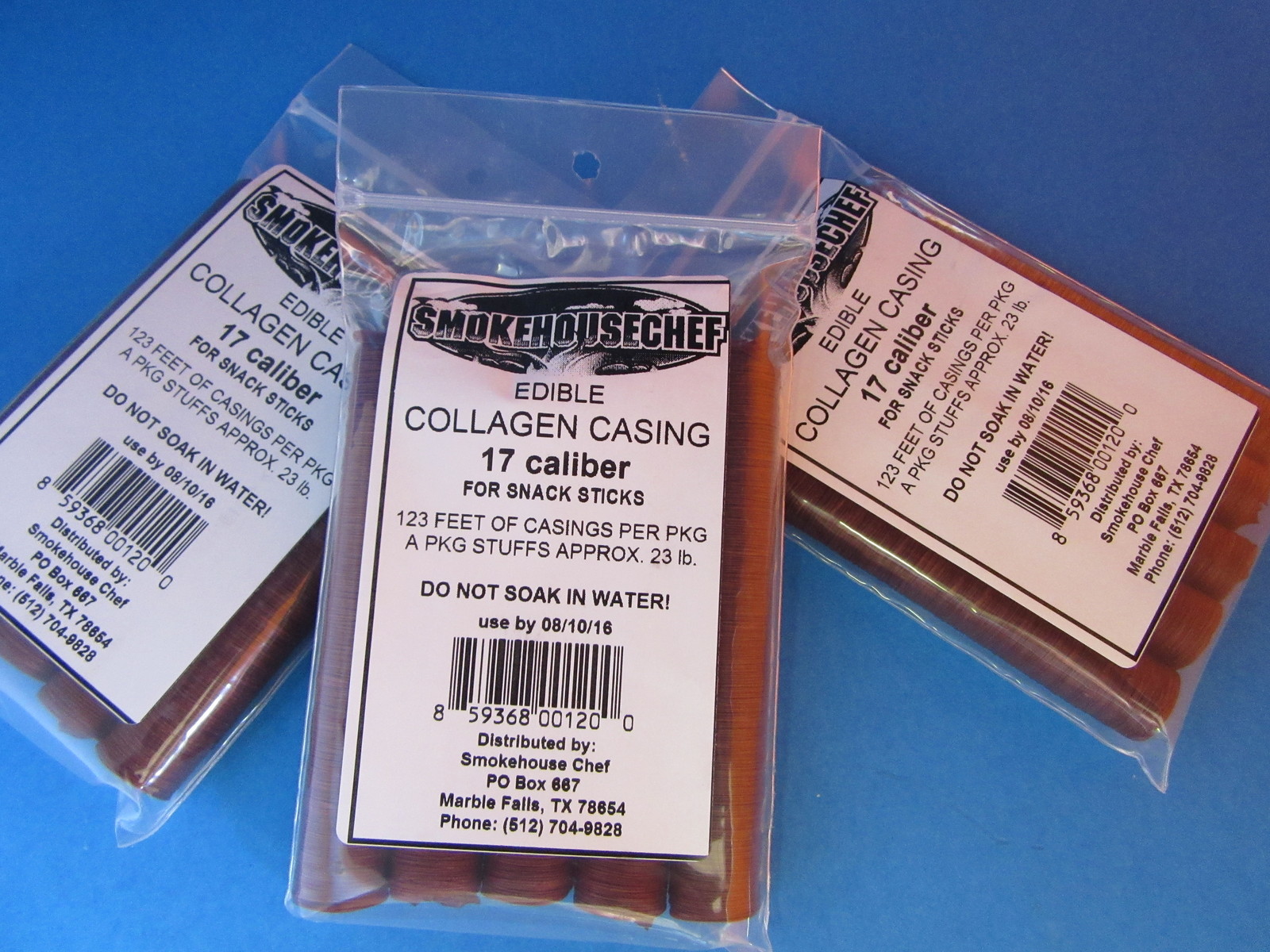 21 mm Snack Stick CASINGS for 75 lbs Edible Collagen Slim Pepperoni Sausage