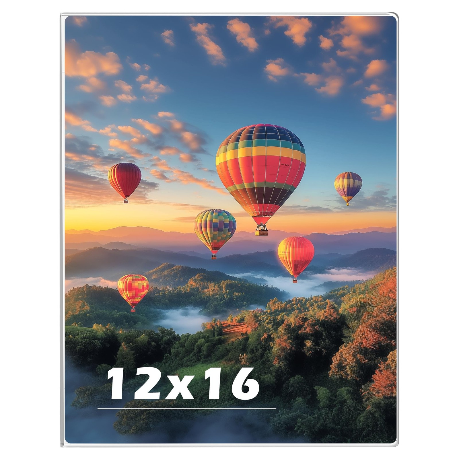 12 x 16 Acrylic Picture Frame, Horizontal/Vertical Clear Photo Frame for Wall…