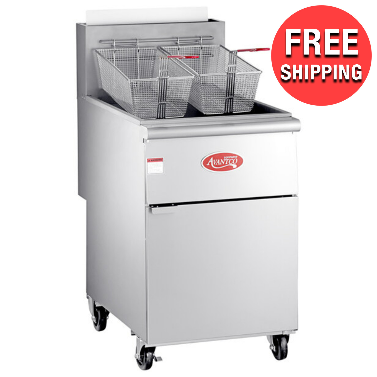 Stainless Steel Commercial Kitchen LIQUID PROPANE Deep Fryer Cooker 70-100 lb.