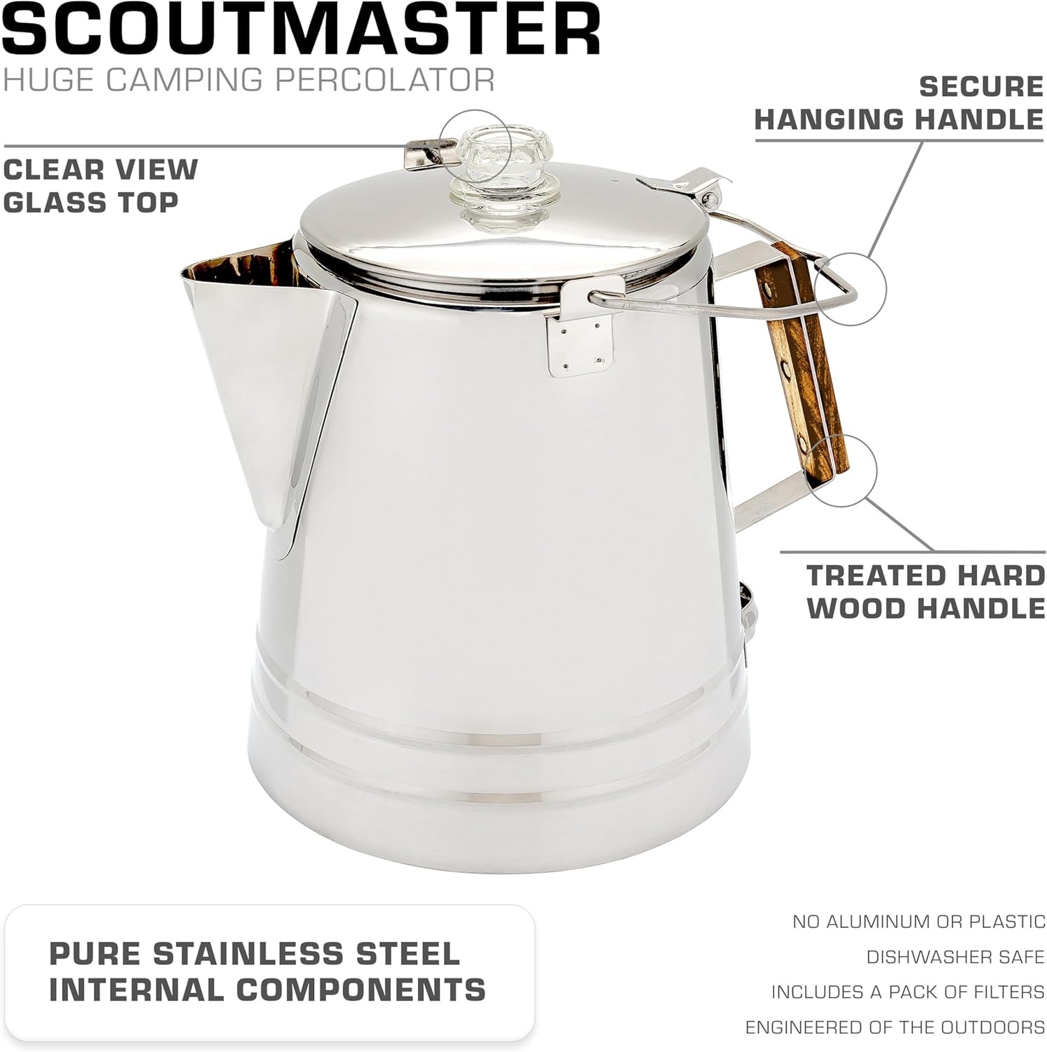 Scoutmaster Coffee Percolator Camping — The Ultimate Camping Coffee Maker [24