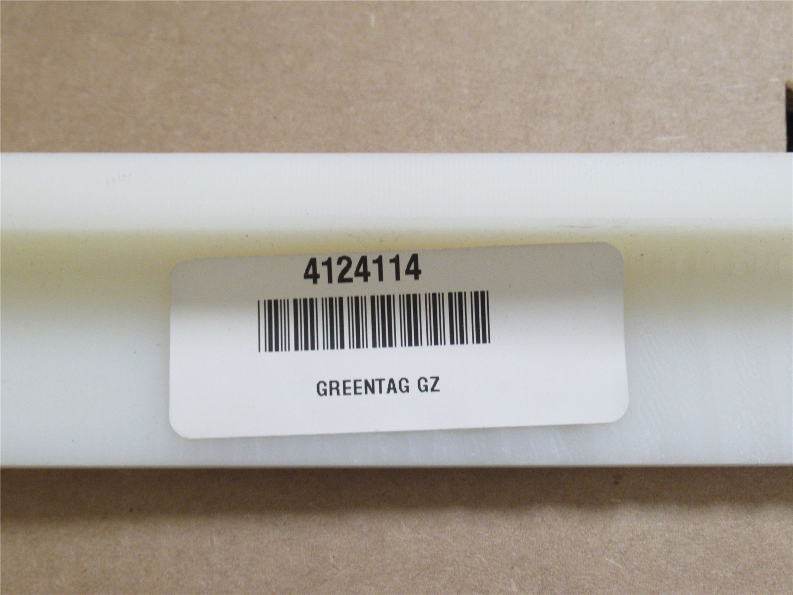237176 Old-Stock; Marel 4124114 Lot-2; Guide Plate; UHMW; 39-3/8″ Long