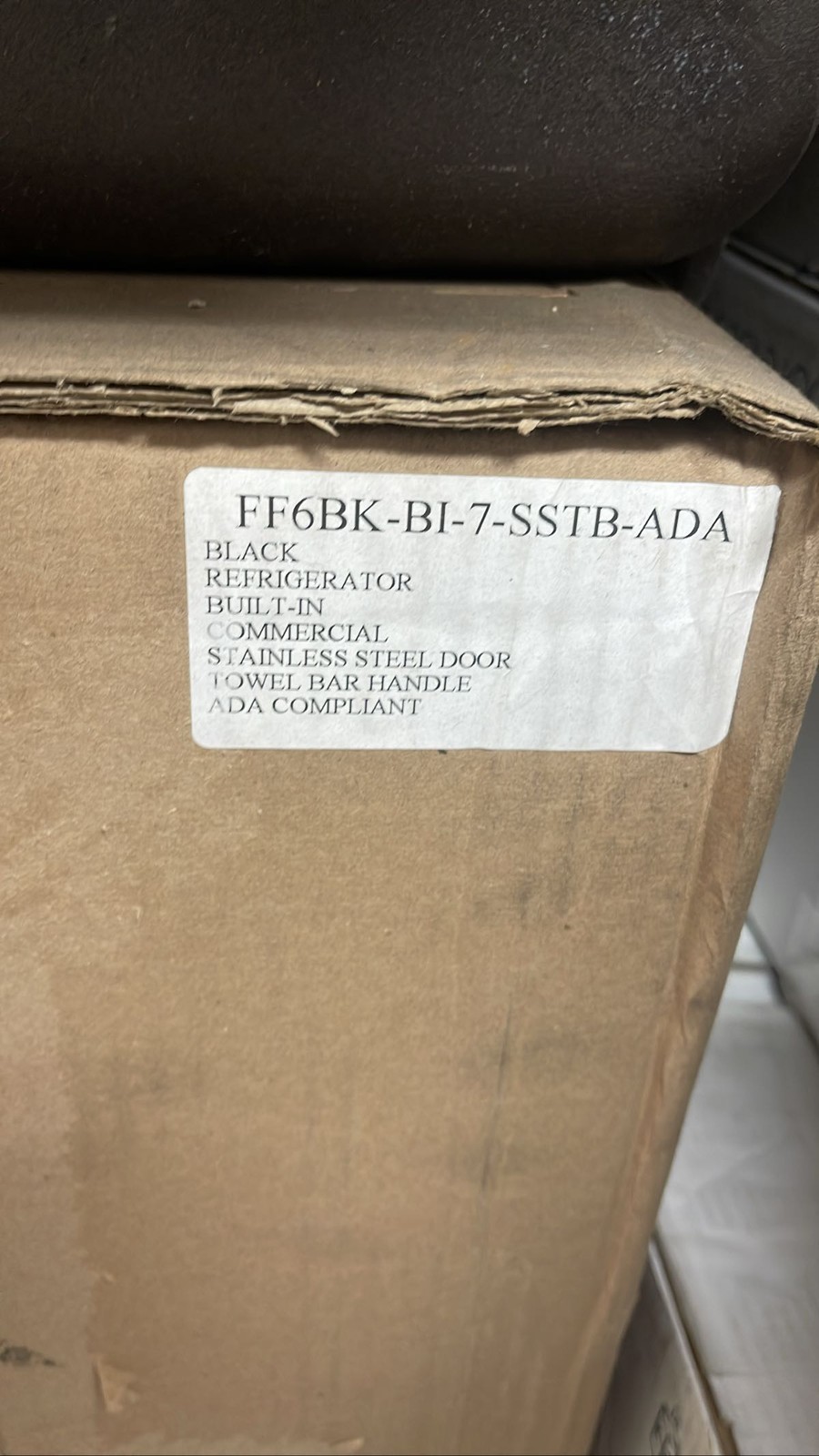 Summit FF6BK-BI-7-SSTB-ADA 24″ Black Built-In Refrigerator ADA Compliant