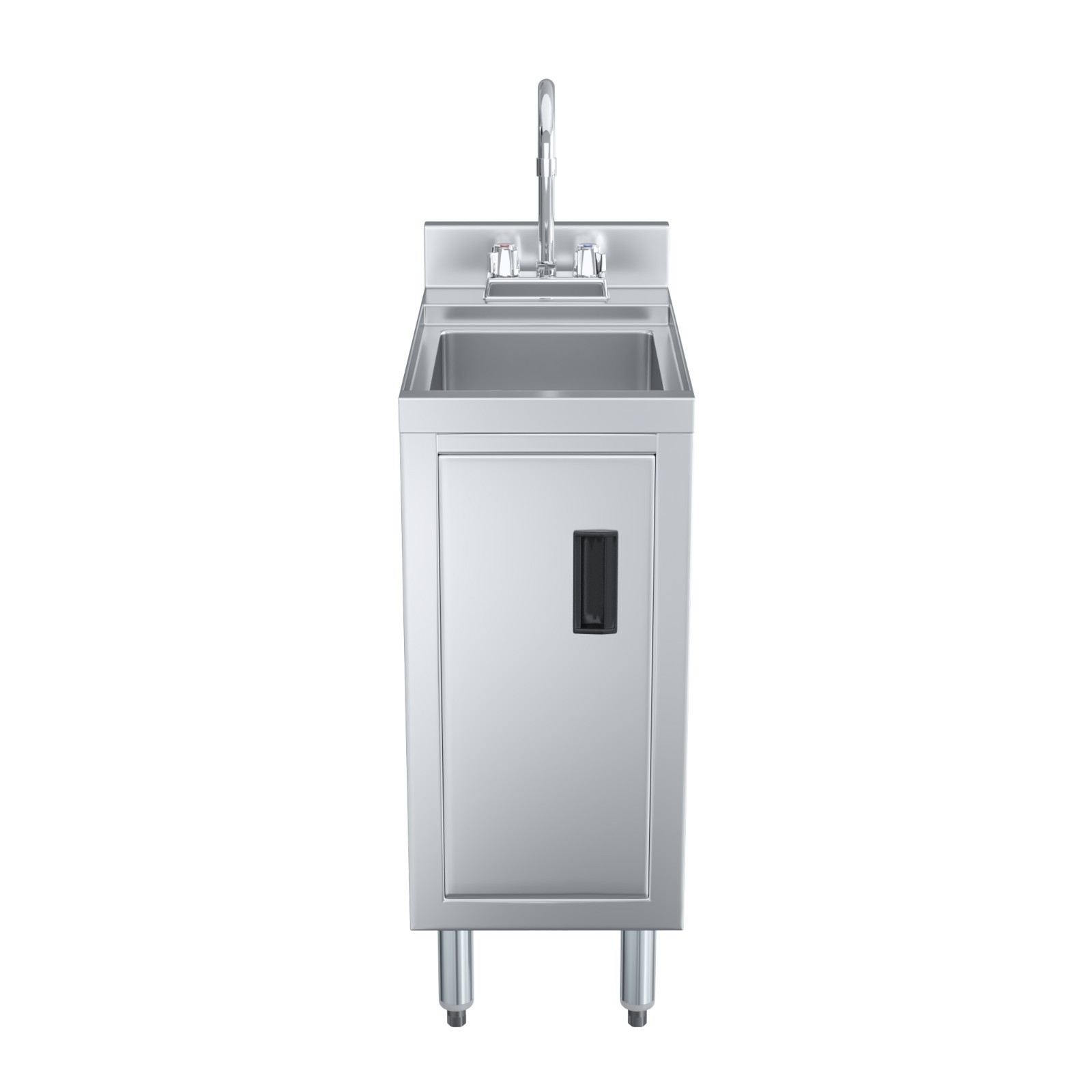 AmGood 22 in. x 12 in. Stainless Steel Underbar Hand Sink with Cabinet Base