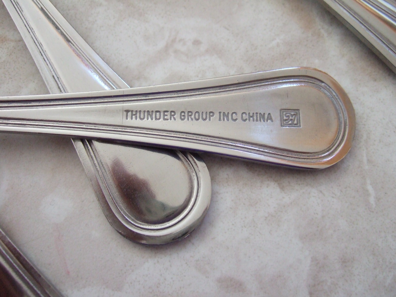 SET OF 6 DINNER FORKS THUNDER GROUP SLGD007 Legend Stainless Flatware 7.5″ L