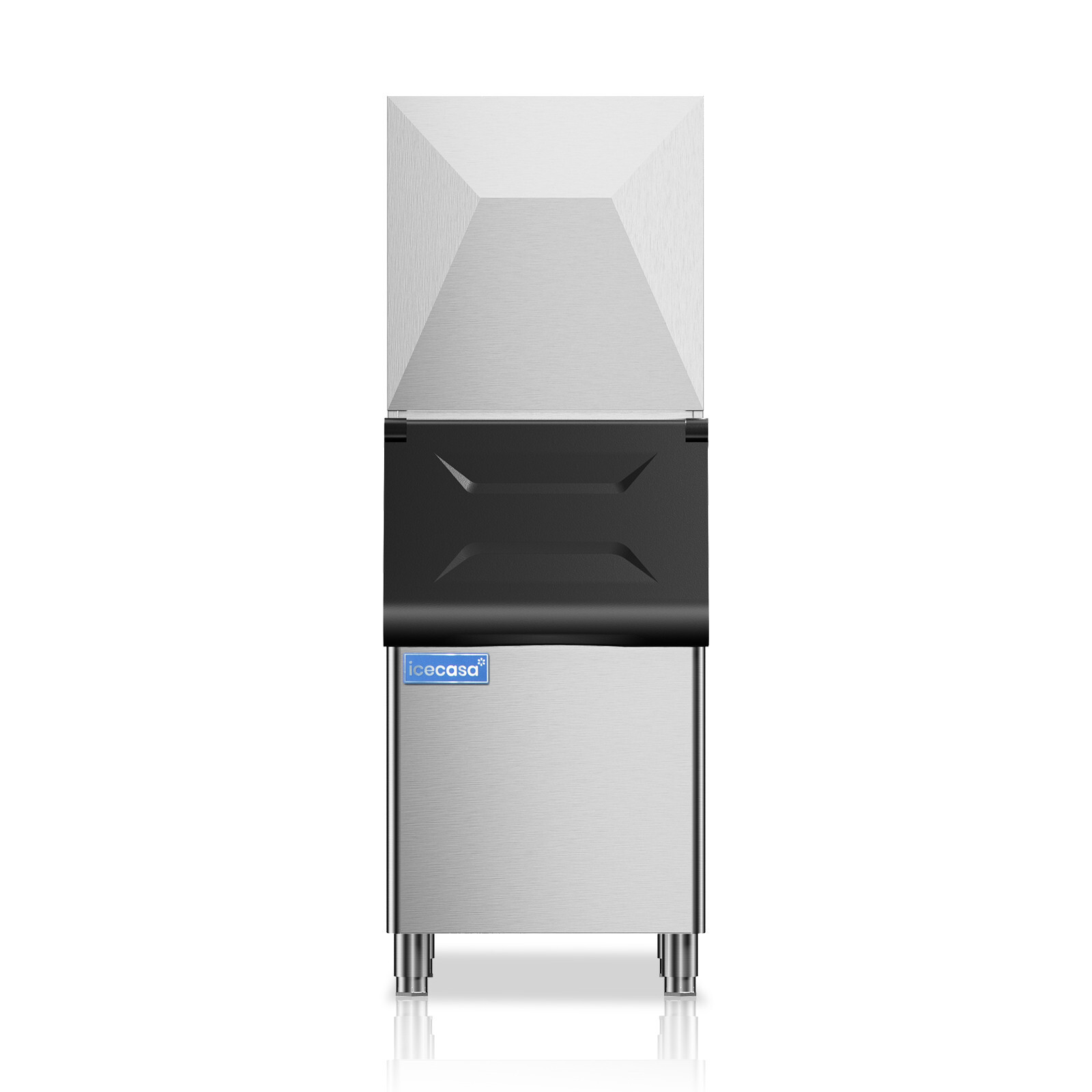 ICECASA Commercial Ice Maker Machine, 350 lbs Ice Makers with 230lbs Storage