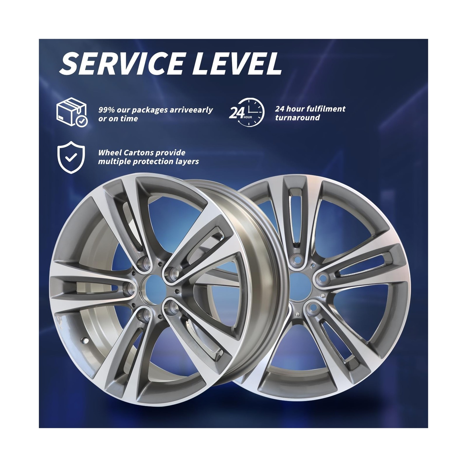18″ X 8″ Wheel Rim Fits for BMW 3 Series 4 Series OEM Design Wheel 18″ 18×8 M…