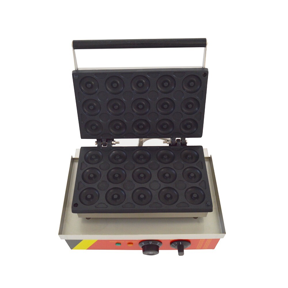 Commercial Electric Waffle Donut Machine 15 Doughnuts 1750W 110V 1.85″ 15 Dounts
