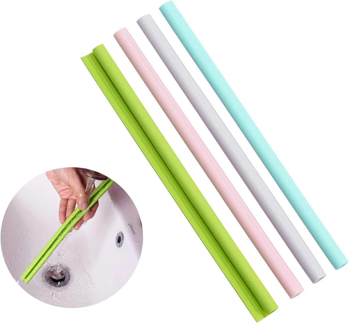 Reusable Silicone Straws – Openable & Washable, Easy to Clean, Straight Smoothie
