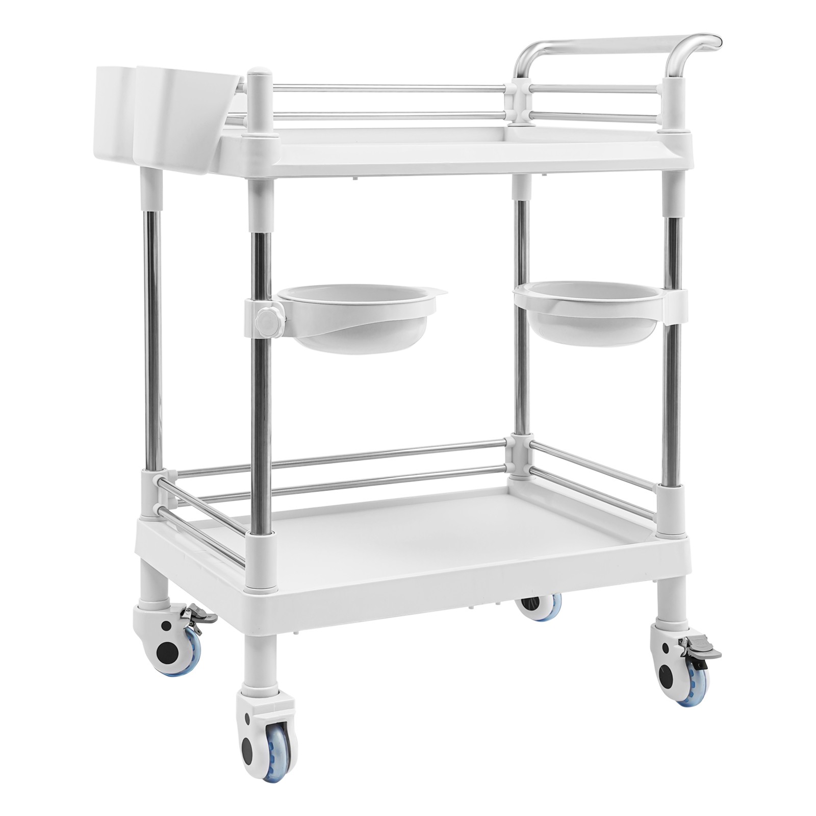 Mobile Utility Cart with Wheels Professional Medical Trolley Cart Storage Cart
