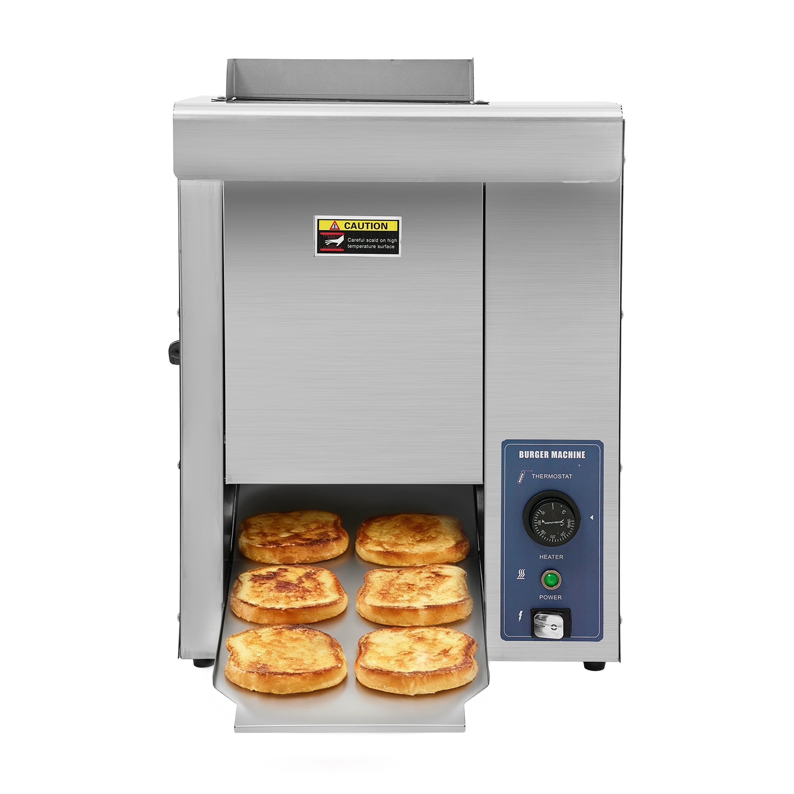 Commercial Burger Buns Toaster Electric Vertical Burger Bread Baking Machine
