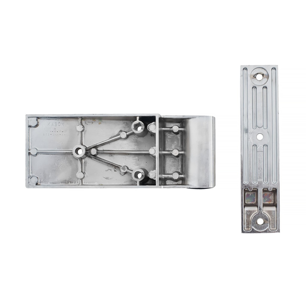 Kason 1256 Pacesetter Hinge – Brushed Chrome Textured Panel – 11256000004