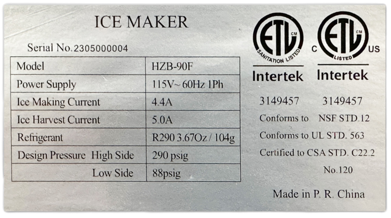 198lb/ 24H Commercial Ice Maker Dispencer Machine w/ 55LBS Storage Bin