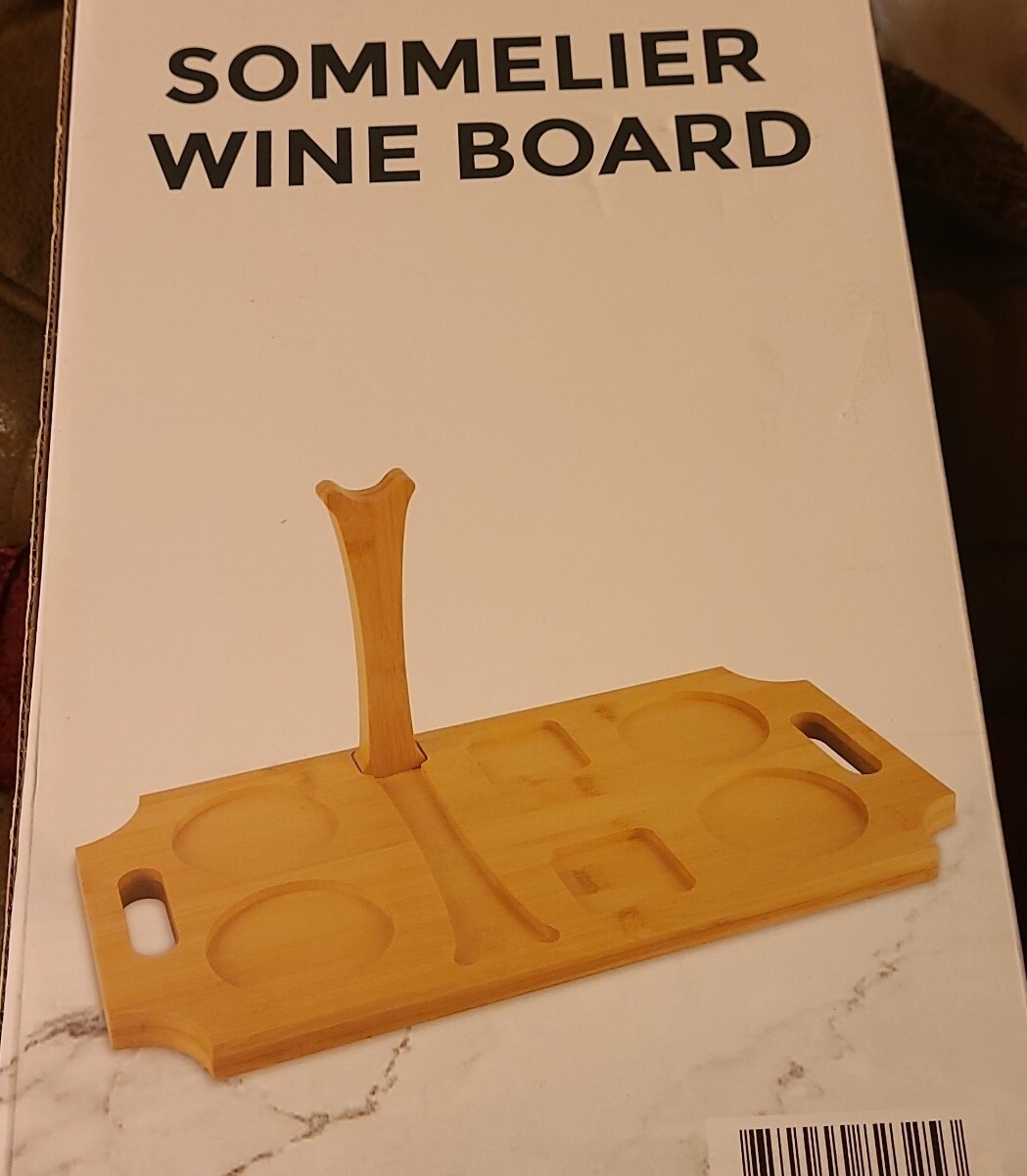Sommelier Wine Board Bottle Holder Prop Up Board New S4