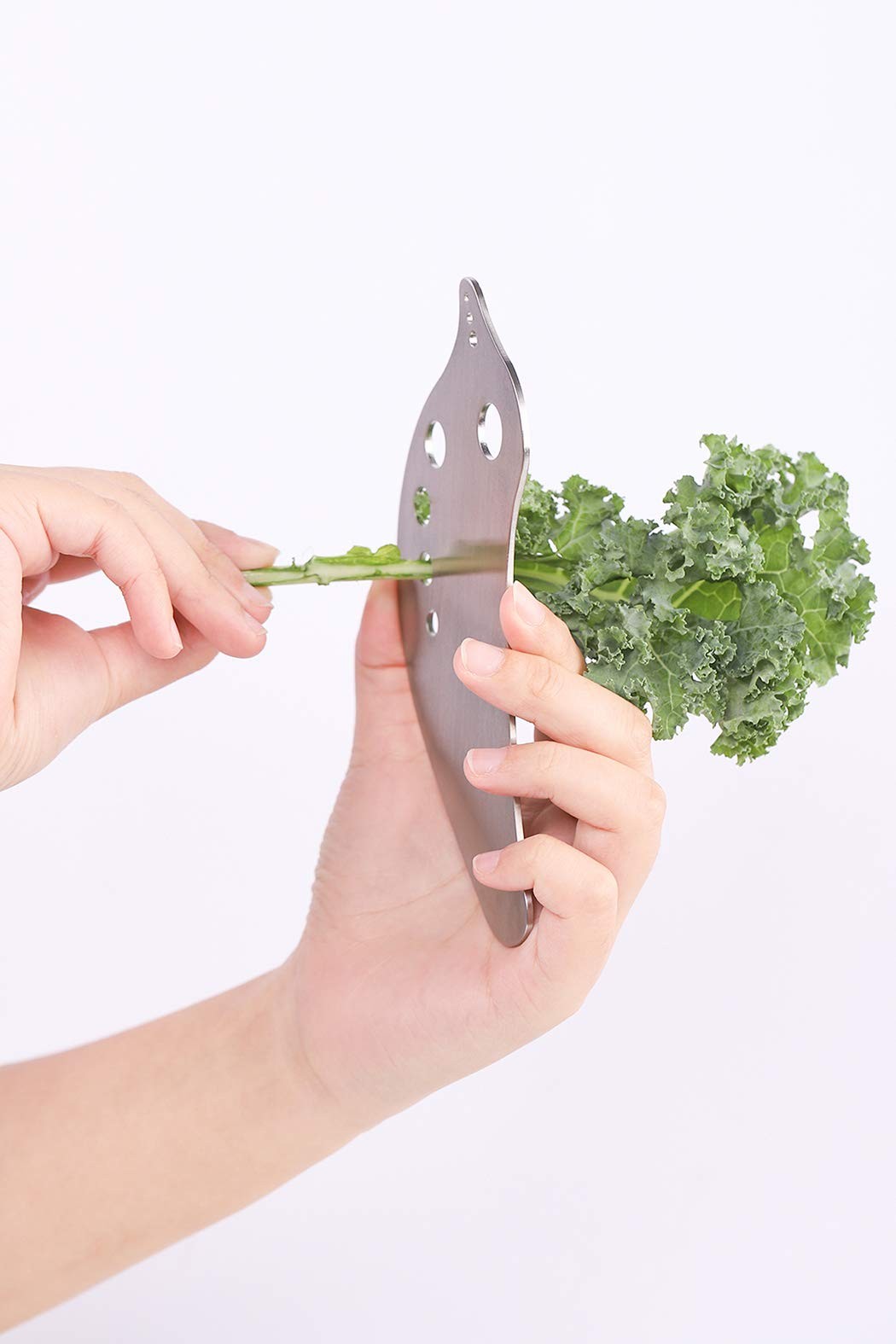 Stainless Steel Herb Stripper for Kale, Chard, Collard Greens – Multi-Function L