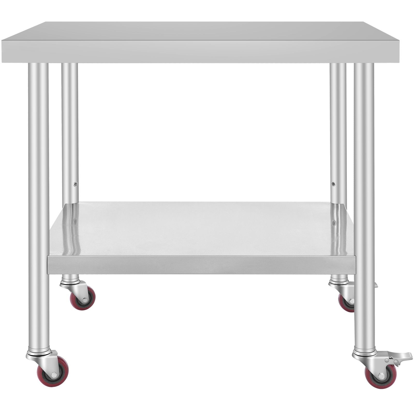 Stainless Steel Work Table 36 x 30 x 34 Inch, 700 LBS Load Capacity with 4