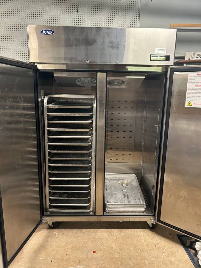 ATOSA two 2 DOOR STAINLESS STEEL COMMERCIAL FREEZER 1 year old used only 2 month