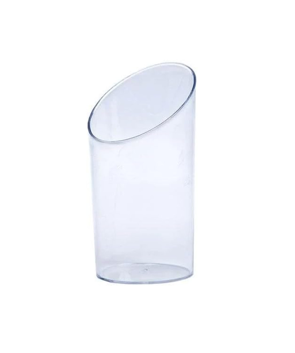 2oz Mini Clear Plastic Cylinder – Disposable Transparent Dessert Cups 144pcs