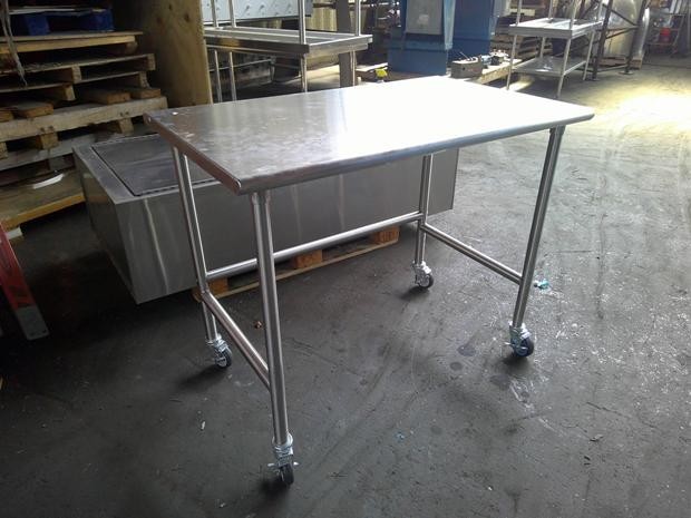 Open Base Stainless Steel Work Table