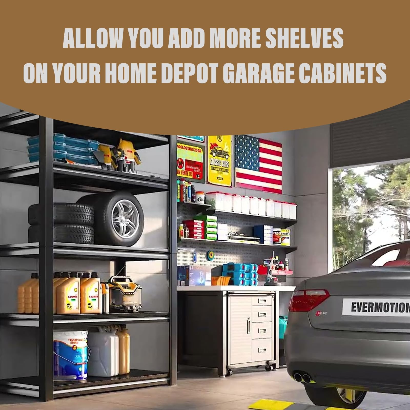 8 PCS Metal Cabinet Shelf Clips For Husky Removable Bracket Replacement