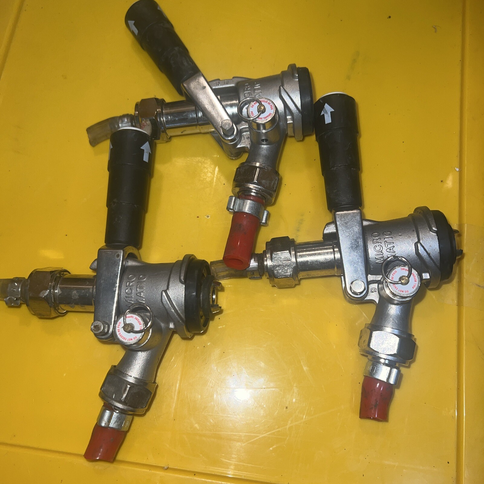 x3 Micro Matic SK 184.03 Coupler Beer Keg Ale Tap, Bass MicroMatic Party