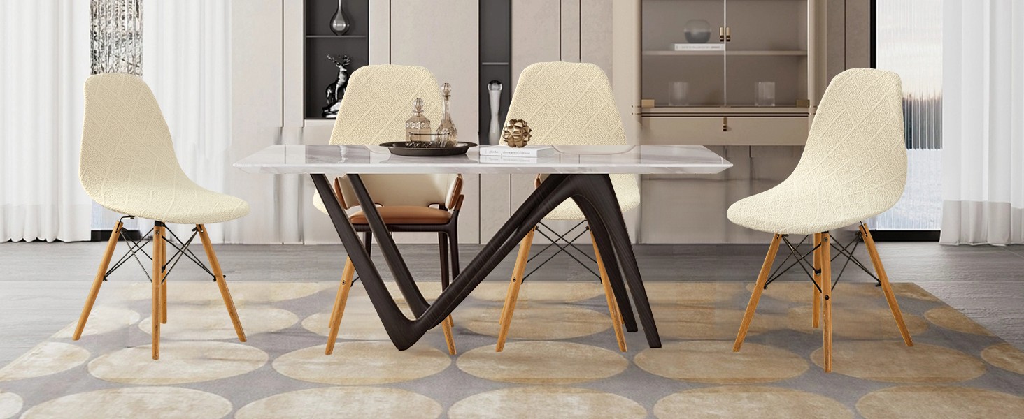 Mid Century Modern Dining Chair Covers Shell Chair Cover Lounge Armless Chair