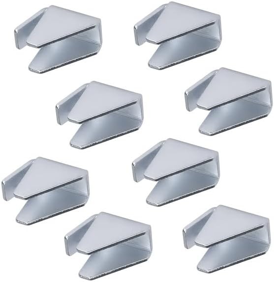 Metal Cabinet Shelf Clips for Husky Garage – Removable 8 Pack, Sliver