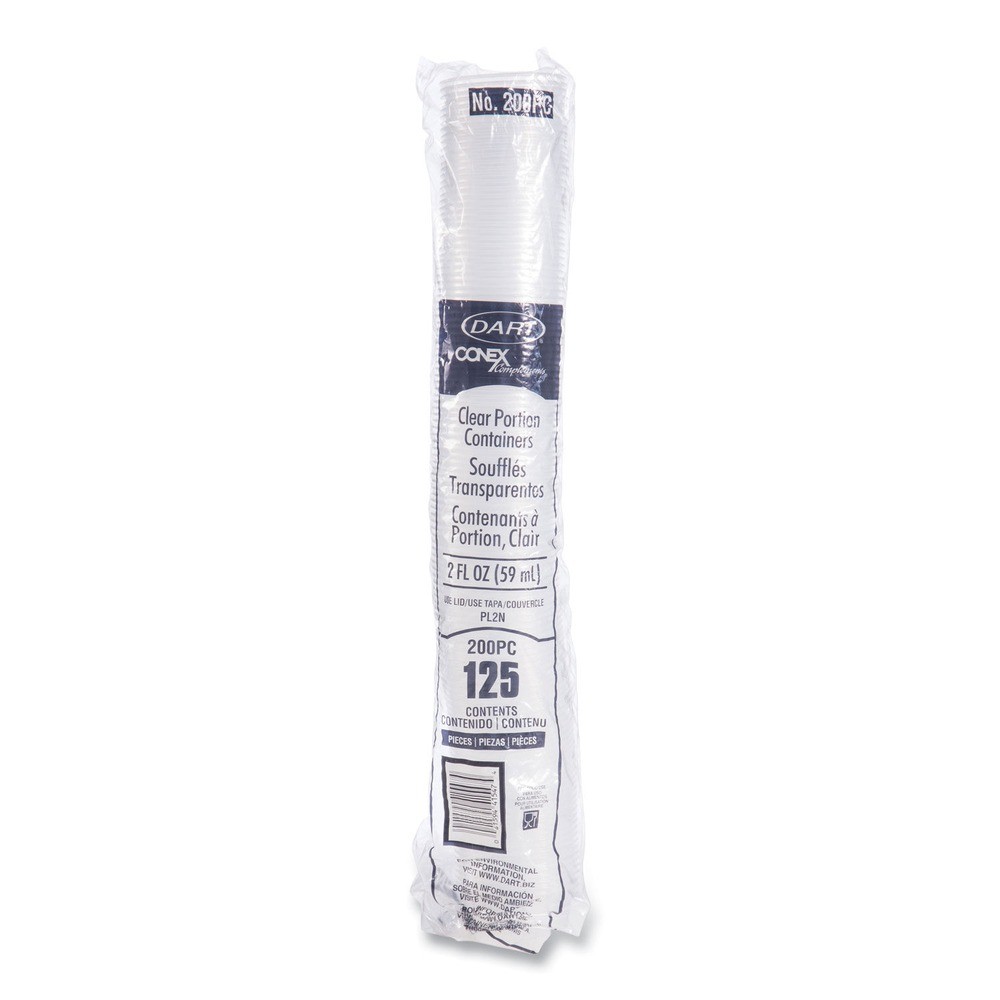 Dart 200PC 2 oz. Conex Complements Portion/Medicine Cups – Clear 2500/CT New