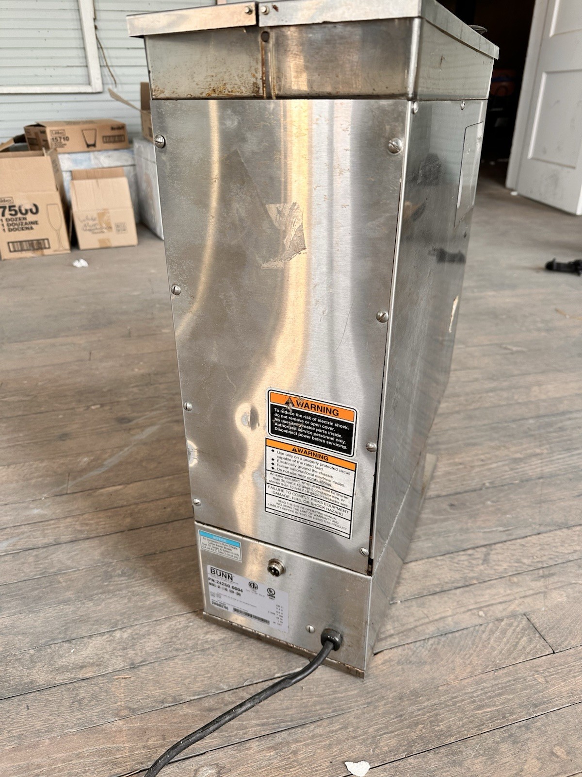 BUNN-O-MATIC HEAVY DUTY COMMERCIAL PRECISION GRINDER MODEL G9-2HD
