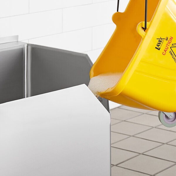 26″W x 26″L 16G Stainless Steel One Compartment Commercial Corner Mop Sink