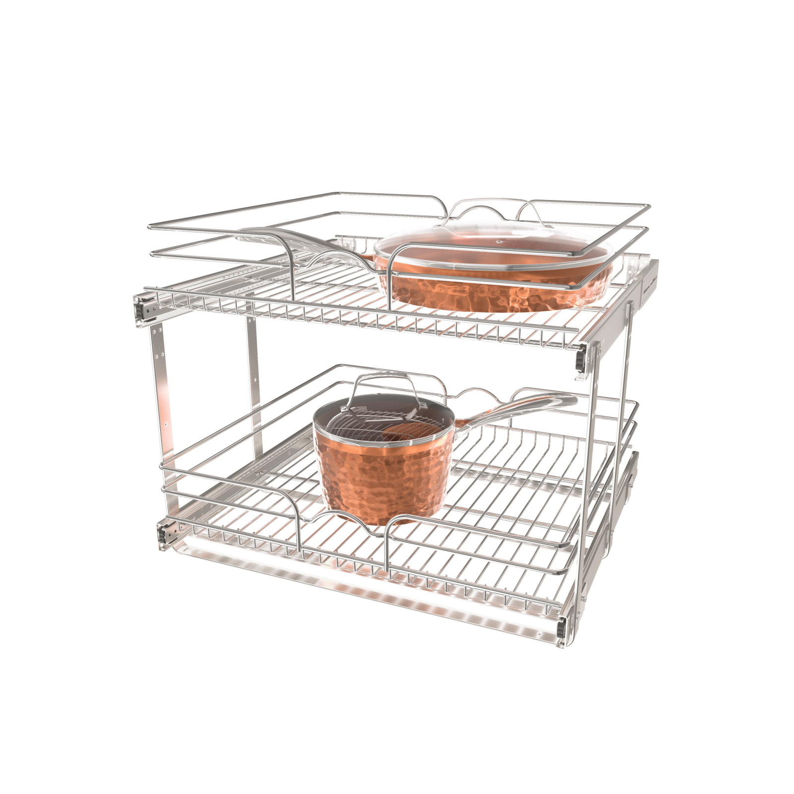 Rev-A-Shelf Kitchen Cabinet Pull Out Shelf Organizer, 24 x 22 In, 5WB2-2422-CR-1