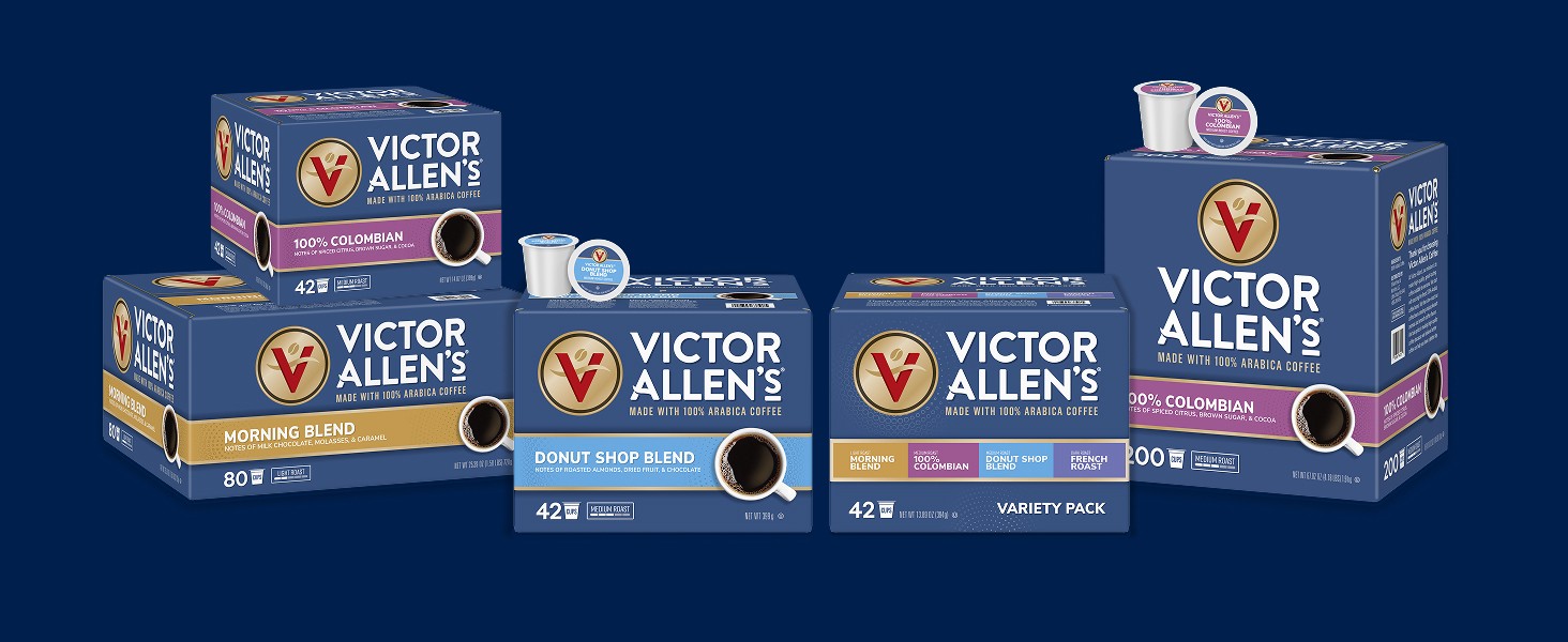 Victor Allen’s Coffee Pods Hawaiian Blend, Medium Roast, 80 Coffee Pods,