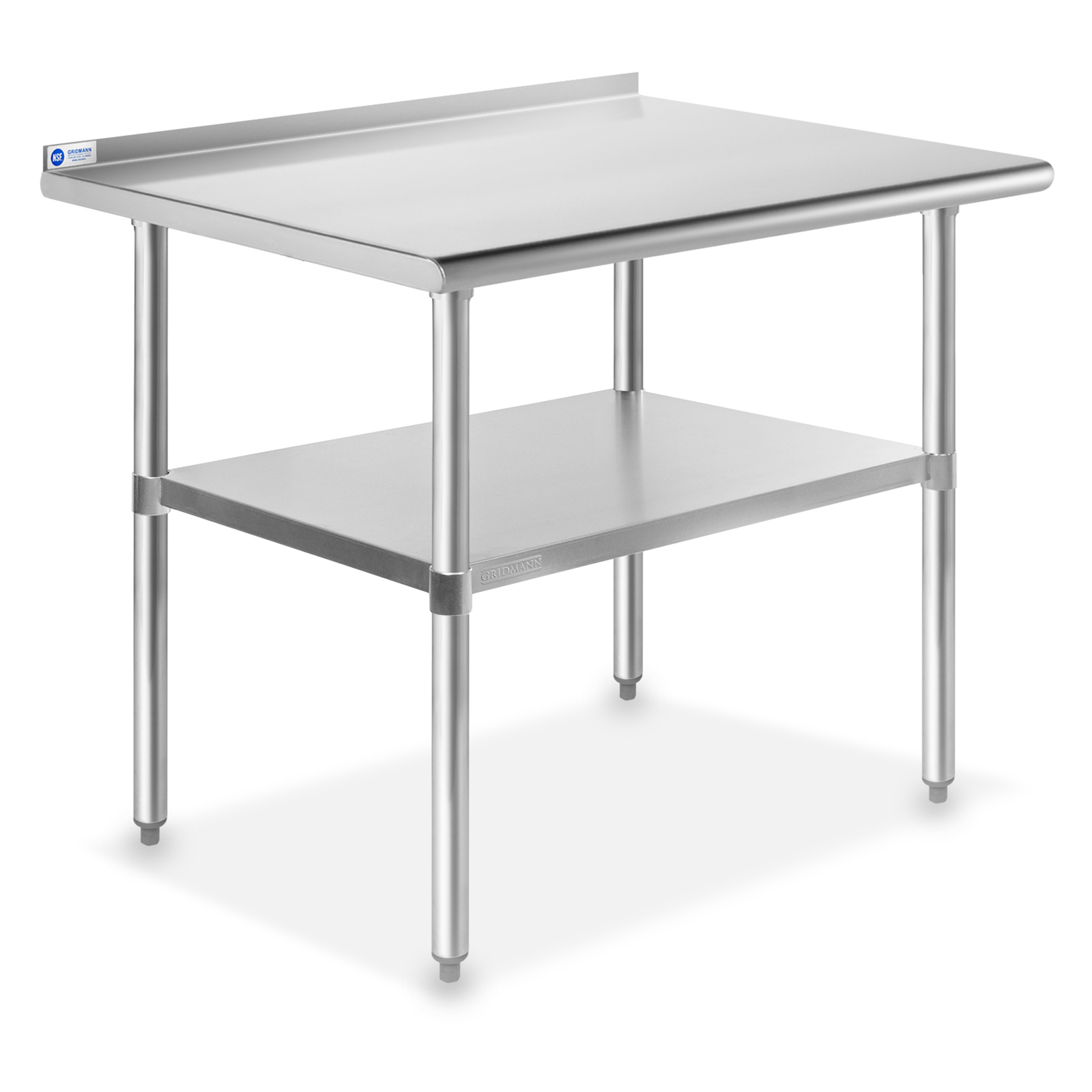 Stainless Steel 36″ x 24″ NSF Kitchen Restaurant Work Prep Table with Backsplash